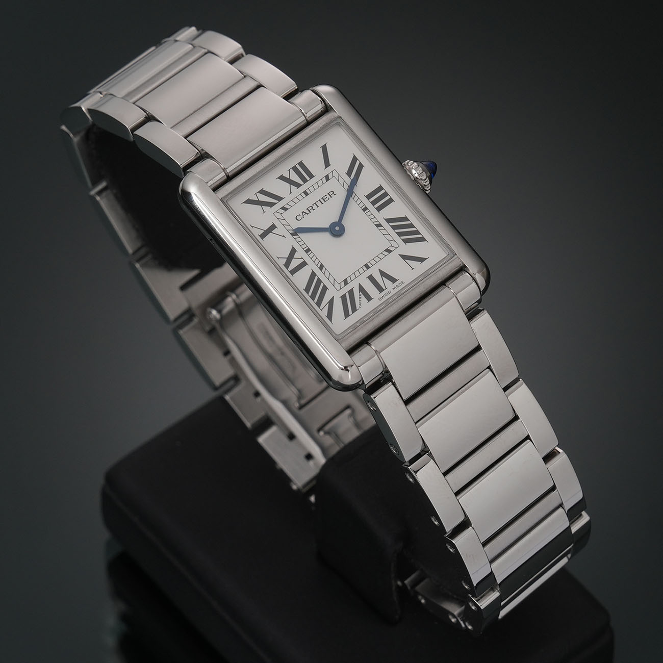 까르띠에 탱크 머스트 라지 스틸