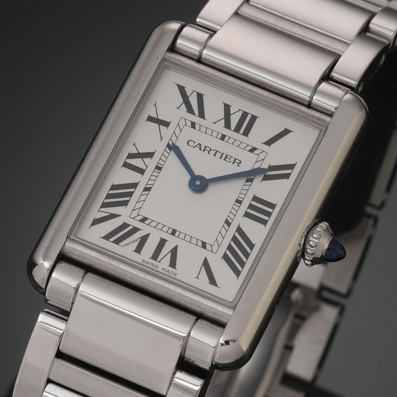 까르띠에 탱크 머스트 라지 스틸 상세 이미지