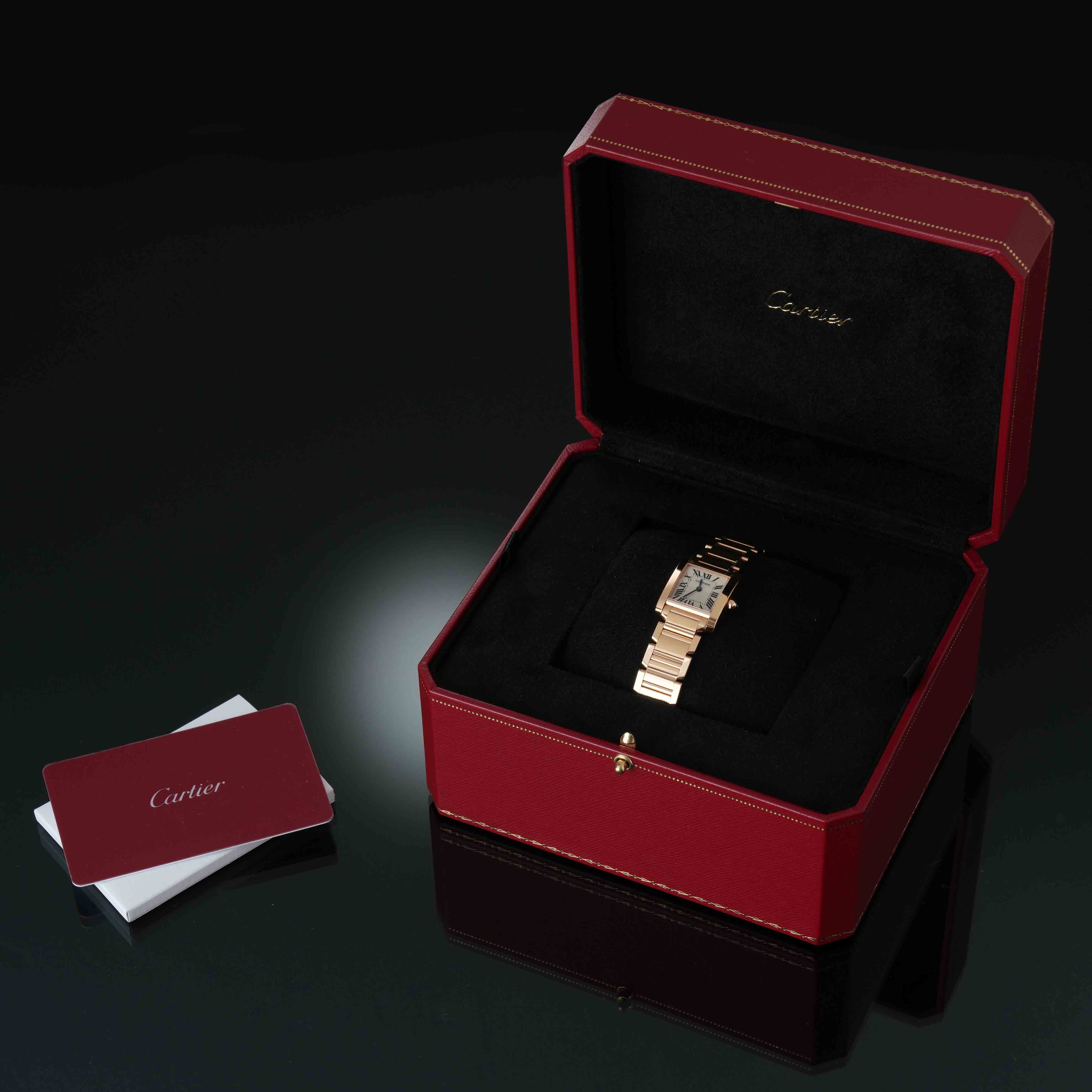 까르띠에 탱크 프랑세즈 스몰 골드