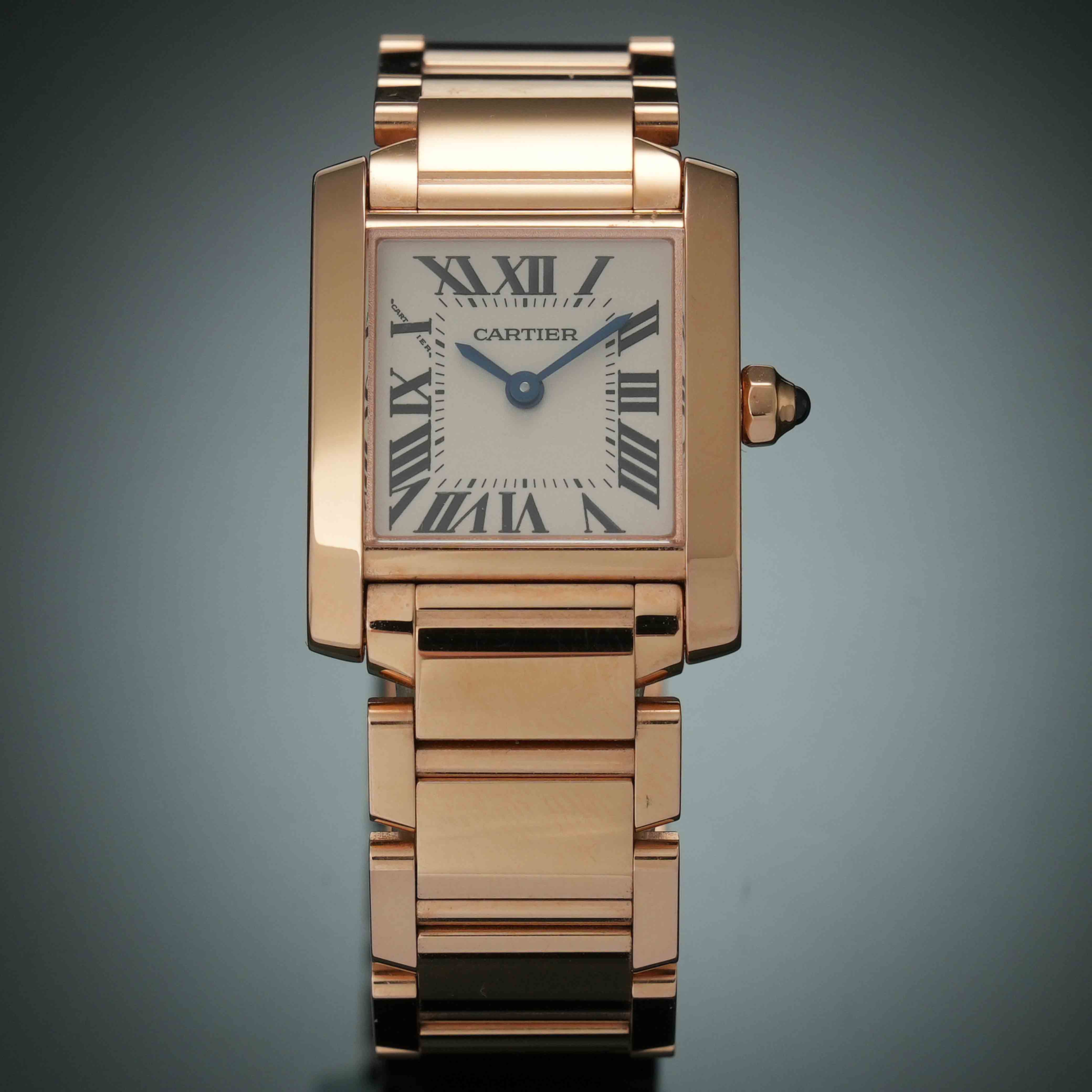 까르띠에 탱크 프랑세즈 스몰 골드 상세 이미지